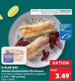 Kaufland DE K-BLUE BAY Alaska-Seelachsloin-Portionen tilbud