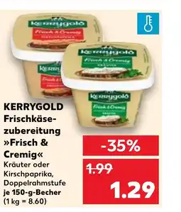 Kaufland DE KERRYGOLD Frischkäse- zubereitung Frisch & Cremig tilbud