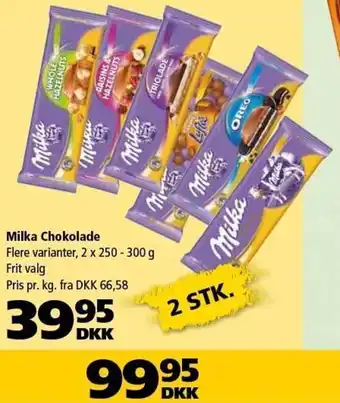 Milka Chokolade 2x250-300 g