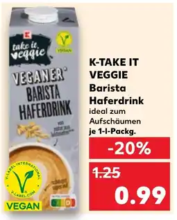 Kaufland DE K-TAKE IT VEGGIE Barista Haferdrink tilbud