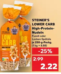 Kaufland DE STEINER'S Lower Carb High-Protein- Nudeln tilbud