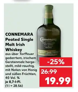 Kaufland DE CONNEMARA Peated Single Malt Irish Whiskey tilbud