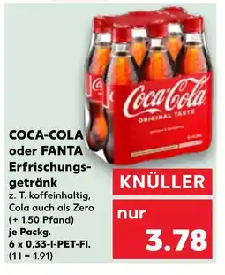 Kaufland DE COCA-COLA oder FANTA Erfrischungs- getränk tilbud