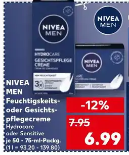Kaufland DE NIVEA Men Feuchtigskeits- oder Gesichts- pflegecreme tilbud