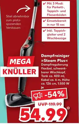 Kaufland DE Dampfreiniger Steam Plus tilbud