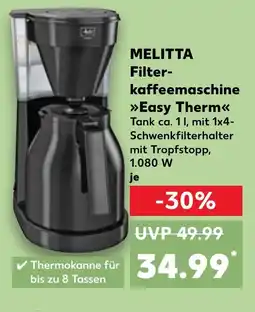 Kaufland DE MELITTA Filter- kaffeemaschine Easy Therm tilbud