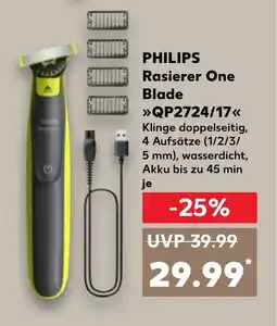 Kaufland DE PHILIPS Rasierer One Blade QP2724/17 tilbud