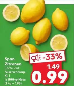 Kaufland DE Span. Zitronen tilbud