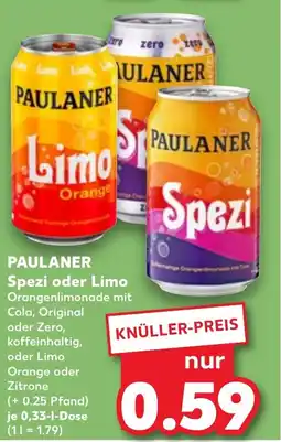 Kaufland DE PAULANER Spezi oder Limo tilbud