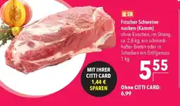 Citti Frischer Schweine- nacken (Kamm) tilbud