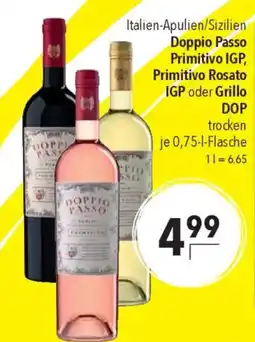 Citti Doppio Passo Primitivo IGP, Primitivo Rosato IGP oder Grillo tilbud