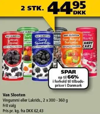BorderShop Van Slooten 2x300-360 g tilbud