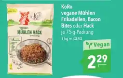 Citti KoRo vegane Mühlen Frikadellen, Bacon Bites oder Hack tilbud