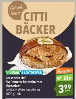 Citti Reesdorfer Hof Bio Demeter Bordesholmer Klosterbrot tilbud