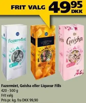 Fazermint,Geisha Eller Liqueur Fills 420-500 g