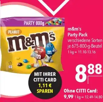 Citti M&M'S Party pack tilbud