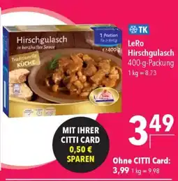 Citti LeRo Hirschgulasch tilbud