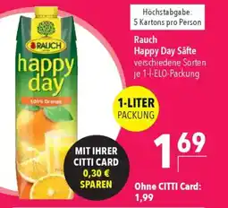 Citti RAUCH Happy Day Säfte tilbud
