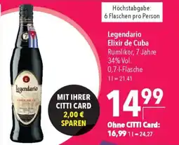 Citti Legendario Elixir de Cuba tilbud