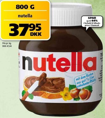 BorderShop Nutella 800 g tilbud