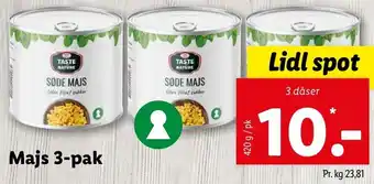 Lidl Søde Majs 3-Pak 420 g tilbud