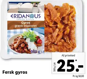 Lidl Fersk Gyros 500 g tilbud