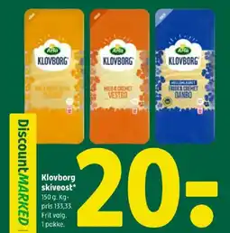 Coop 365 Klovborg skiveost tilbud