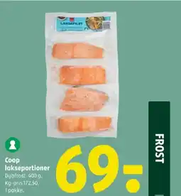 Coop 365 Coop lakseportioner tilbud