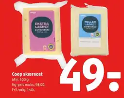 Coop 365 Coop skæreost tilbud