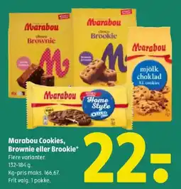 Coop 365 Marabou Cookies, Brownie eller Brookie tilbud