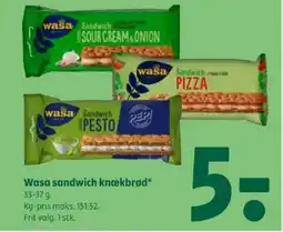 Coop 365 Wasa sandwich knækbrød tilbud
