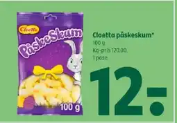 Coop 365 Cloetta påskeskum tilbud