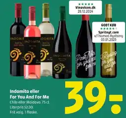 Coop 365 Indomita eller For You And For Me tilbud
