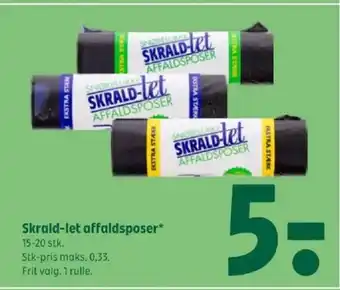 Skrald-let affaldsposer