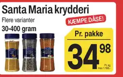 ABC Lavpris Santa Maria krydderi tilbud