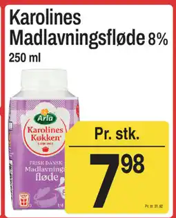 ABC Lavpris Arla Karolines Madlavningsfløde 8% tilbud