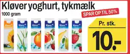 ABC Lavpris Kløver yoghurt, tykmælk tilbud