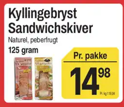 ABC Lavpris Kyllingebryst Sandwichskiver tilbud