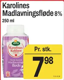 ABC Lavpris Karolines Madlavningsfløde 8% tilbud