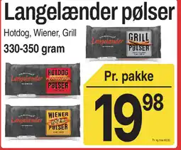ABC Lavpris Langelænder pølser tilbud