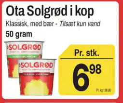 ABC Lavpris Ota Solgrød i kop tilbud