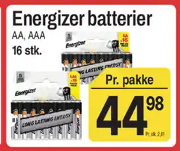 ABC Lavpris Energizer batterier tilbud