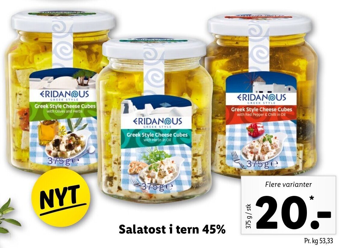 Eridanous Greek Style 375 g tilbud hos Lidl