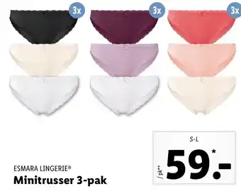 Esmara Lingerie Minitrusser 3-Pak