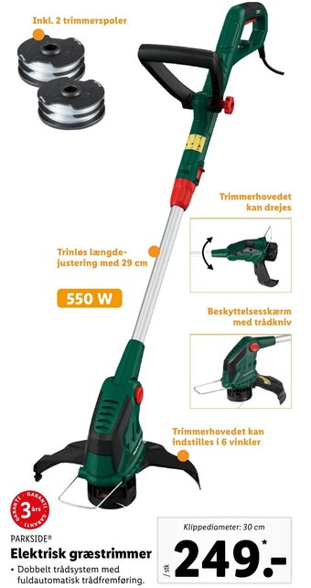 Lidl Parkside Elektrisk Græstrimmer tilbud