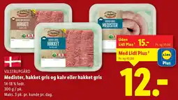 Lidl VILSTRUPGÅRD Medister, hakket gris og kalv eller hakket gris tilbud
