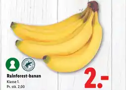 Lidl Rainforest-banan tilbud