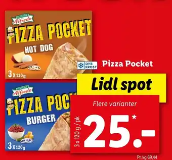 Lidl Pizza Pocket 3x120 g tilbud