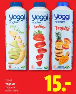 Lidl YOGGI Yoghurt tilbud
