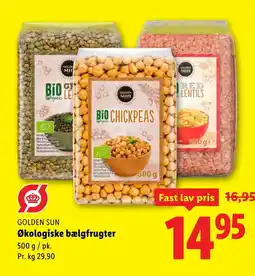 Lidl GOLDEN SUN Økologiske bælgfrugter tilbud